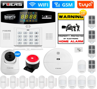 Smart home intruder detectors and alarm system